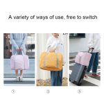 RH2202 Tragbare faltbare Reisetasche mit Erweiterungsfunktion, Yellow, black, Pink, Khaki, Cyan, Green – Bild 7