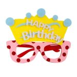 2 Stück lustige Brillen für Geburtstagsfeier, Cartoon-Dekoration, Foto-Requisiten, Form:, Happy Birthday Dot, Pink Firebird, Blue Bear, Rose Red Firebird, Blue Letters, Frog, Angel Wings, Brown Bears, Yellow Letters, Pink Letters, Blue Birthday Hat...