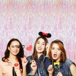 2 Stück Süßigkeiten-Regenvorhang, festliche Party-Dekoration, Fotohintergrund, 1x2M Orange Red, 1x2M Green, 1x2M Yellow, 1x2M Pink, 1x2M Purple, 1x2M Transparent, 1x2M Blue, 1x3M Orange Red, 1x3M Green, 1x3m Yellow, 1x3M Pink, 1x3M Purple... – Bild 6