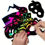 8 PCs/Set Halloween Scratch Paper Maskenspielzeug für Kinder – Bild 4