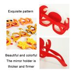 3 Stück Happy Birthday Motto-Party-Brille, Foto-Dekoration, Requisite, Form:, Mermaid, Chicken Leg, Starfish, Crab, Category, Kiss Fish, Beach, Wine Glass, Flower – Bild 4