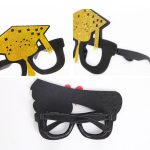 3 Stück Abschlussfeier, Foto-Requisiten, Schulparty, lustige Brille, Form:, A Model, C Model, D Model, E Model, F Model, G Model, H Model, I Model, J  Model, K Model, L Model, M Model, N Model, O Model, P Model, Q Model, R Model, S Model, T Model – Bild 2