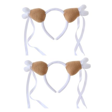 2PCS Thanksgiving Chicken Legs Stirnband Kopf Schnalle Party Requisiten, Stil:, Lace, Large, Small, Tassel, Spring