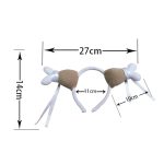 2PCS Thanksgiving Chicken Legs Stirnband Kopf Schnalle Party Requisiten, Stil:, Lace, Large, Small, Tassel, Spring – Bild 4