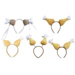 2PCS Thanksgiving Chicken Legs Stirnband Kopf Schnalle Party Requisiten, Stil:, Lace, Large, Small, Tassel, Spring – Bild 3