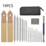 19 in 1 Mischung Smudge Stumpf Stick Tortillon Skizze Kunst Zeichnung Holzkohle Sketcking -Werkzeugstift