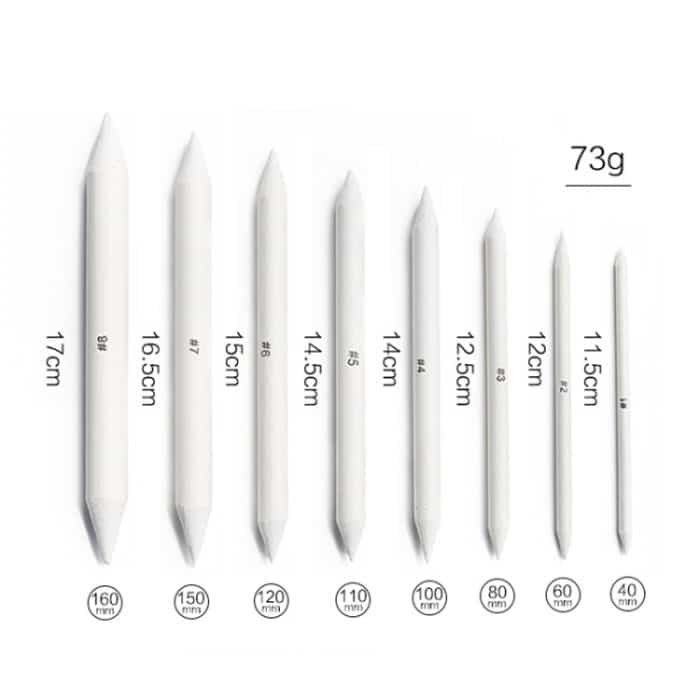 19 in 1 Mischung Smudge Stumpf Stick Tortillon Skizze Kunst Zeichnung Holzkohle Sketcking -Werkzeugstift – Bild 3