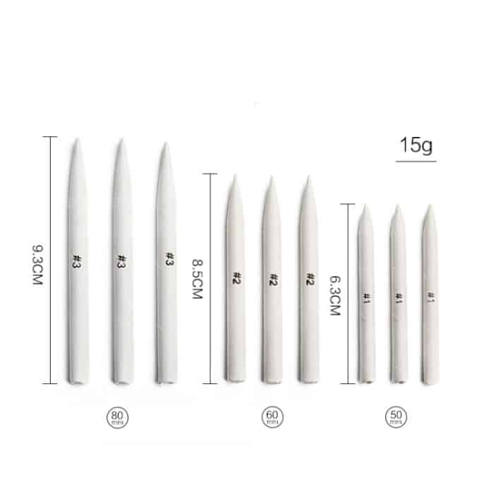 19 in 1 Mischung Smudge Stumpf Stick Tortillon Skizze Kunst Zeichnung Holzkohle Sketcking -Werkzeugstift – Bild 4