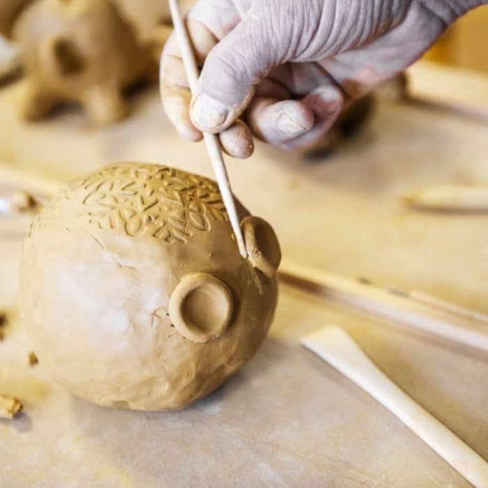 2 Sätze 10 in 1 Nachahmungsholz-Ton-Skulptur Multi-Combination-Schnitzmesser-Keramik-Werkzeug – Bild 4