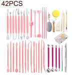 42 in 1 Tonwerkzeughaken Line Stift Keramikschnitzmesser Set