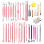 42 in 1 Tonwerkzeughaken Line Stift Keramikschnitzmesser Set – Bild 2