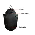 Halloween Einäugige Türklingel Leuchtender Horror-Sound-Dekorationsanhänger, Black, White, Green Eye Spider, Red Eye Spider – Bild 4