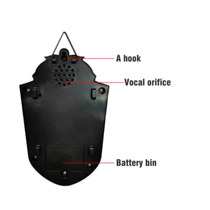 Halloween Einäugige Türklingel Leuchtender Horror-Sound-Dekorationsanhänger, Black, White, Green Eye Spider, Red Eye Spider – Bild 4