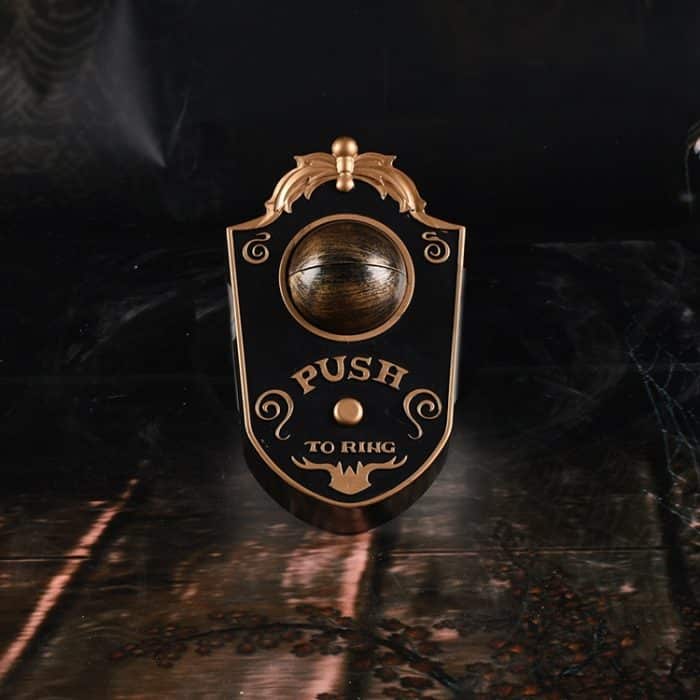 Halloween Einäugige Türklingel Leuchtender Horror-Sound-Dekorationsanhänger, Black, White, Green Eye Spider, Red Eye Spider – Bild 7