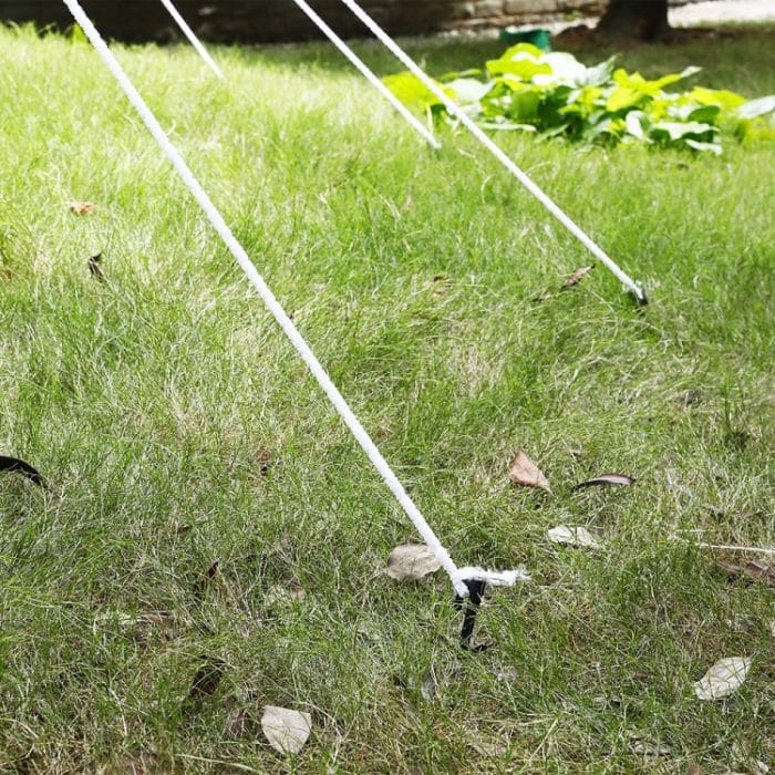 Halloween Spinnennetz Dreiecksnetz Outdoor Dekoration Requisiten, 5m x4.8m, 7m x5.5m – Bild 5