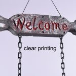 Halloween Totenkopf Skelett Braut und Bräutigam Willkommenshaus Anhänger, G01 – Bild 3