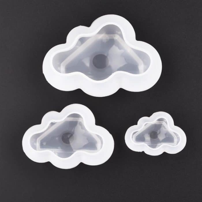 10 Stück Wolke DIY Spiegel Silikonform, Small, Medium, Large – Bild 2