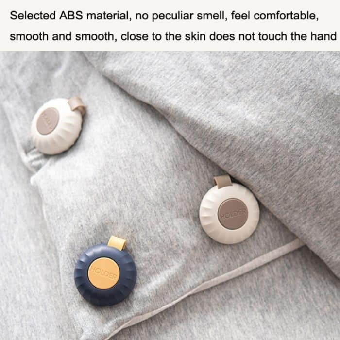 4PCS Quilt Retainer Quilt Anti-Run Fixierung Anti-Rutsch-Schnalle Traceless Retainer, Warm Gray, Silk Blue, Midnight Blue – Bild 5