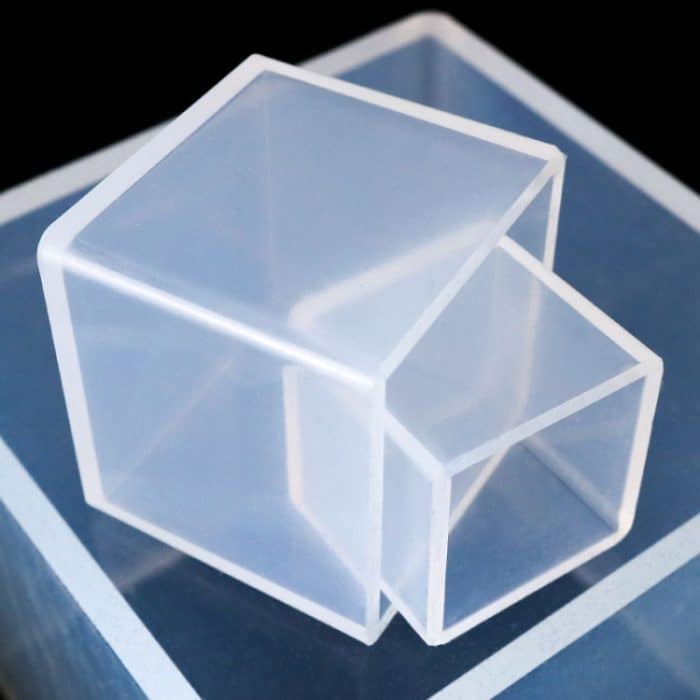 Kristall-Tropfen-Kleber, quadratisch, Silikagel-Form, zum Selbermachen, handgefertigter Schmuck, Dekorationsmodell, 20 PCS 20mm, 20 PCS 25mm, 10 PCS 35mm, 4 PCS 40mm, 4 PCS 50mm, 4 PCS 65mm – Bild 3