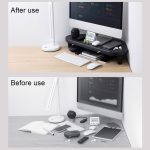 Vaydeer ZGP011 Erhöhtes Eckregal für Computermonitore aus Metall – Bild 6