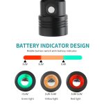 Tauchscheinwerfer 60 m Unterwasserscheinwerfer XM-L2 LED-Tauchkopf-Taschenlampe – Bild 5