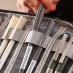 Power Hard Drive Digital Zubehör Staubdichte Aufbewahrungstasche, Stil:, Data Cable Bag (Navy), Data Cable Bag (Gray), Data Cable Bag (Black), Power Bank Bag (Blue), Power Bank Bag (Gray), Power Bank Bag (Black) – Bild 3