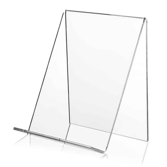 2 PCs Acryl -Anzeigeständer transparenter Buchregal Fotorahmenhalter – Bild 1