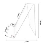 2 PCs Acryl -Anzeigeständer transparenter Buchregal Fotorahmenhalter – Bild 3