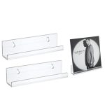 2 PCs Acryl -Rekord -Rack -Rack -Wand -CD -Anzeigeständer