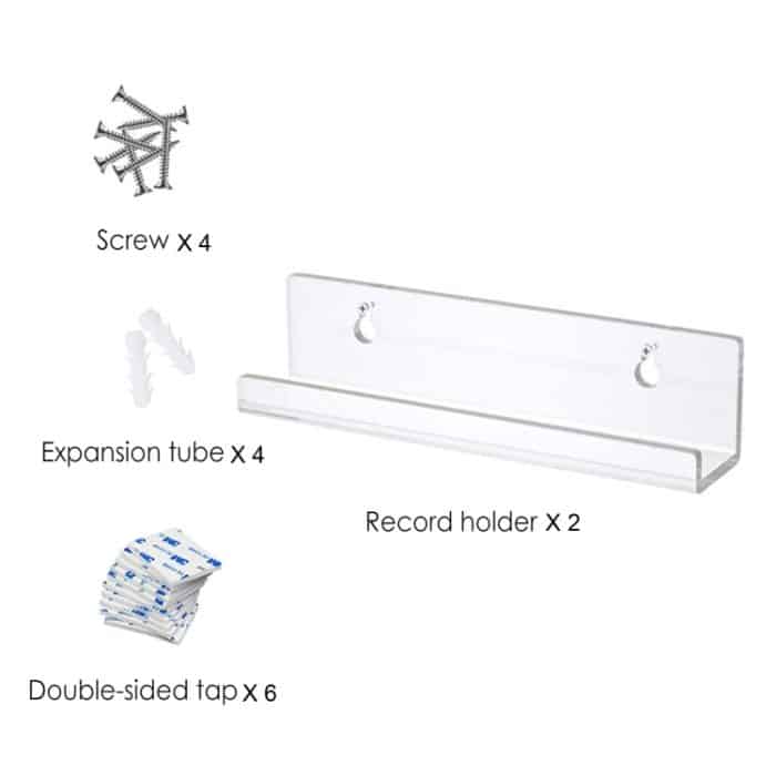 2 PCs Acryl -Rekord -Rack -Rack -Wand -CD -Anzeigeständer – Bild 4