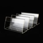 10 PCs Mini Clear Acrylzeichen -Anzeigestandsbezeichnungshalter
