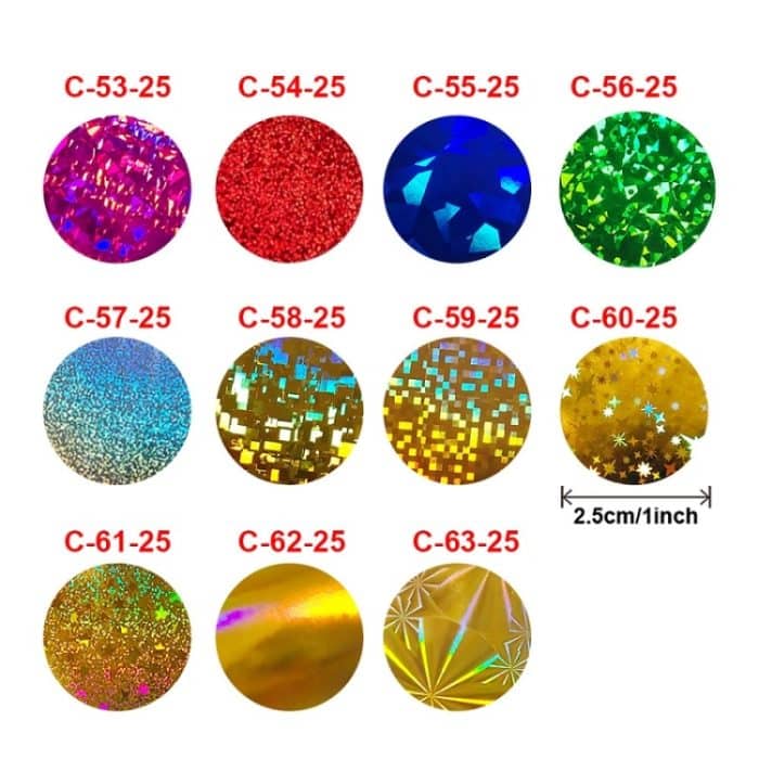 10 Stück Geschenkartikel, dekorative farbige Aufkleber für Umschläge, selbstklebendes Siegel, 25mm – Bild 2