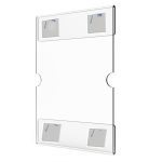 2 PCs 4x6 -Zoll -Wand montiertes Acryl -Beschilderungshalterungsmauerfoto -Rahmen – Bild 2