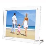 4x6 -Zoll -Acryl -Fotorahmen transparent rahmenloser Desktop -Fotoständer