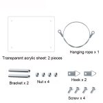 4x6 -Zoll -Acryl -Fotorahmen transparent rahmenloser Desktop -Fotoständer – Bild 2