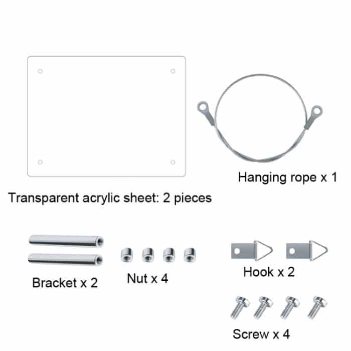 4x6 -Zoll -Acryl -Fotorahmen transparent rahmenloser Desktop -Fotoständer – Bild 2