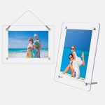 4x6 -Zoll -Acryl -Fotorahmen transparent rahmenloser Desktop -Fotoständer – Bild 4