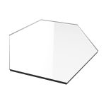 10 PCs Clear Hexagon Acryl Sitzkarte Gäste -Visitenkarte Logo Dekoration DIY Board – Bild 4