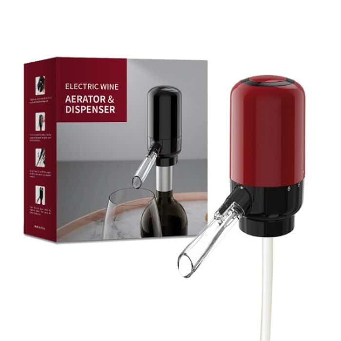 Elektrischer Rotwein-Dekanterspender, Stil:, Black ABS, Red ABS, Stainless Steel, Stainless Steel With Base – Bild 1