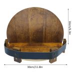 Wand montierte Holzweinanzeigepalette Lagerständer – Bild 3