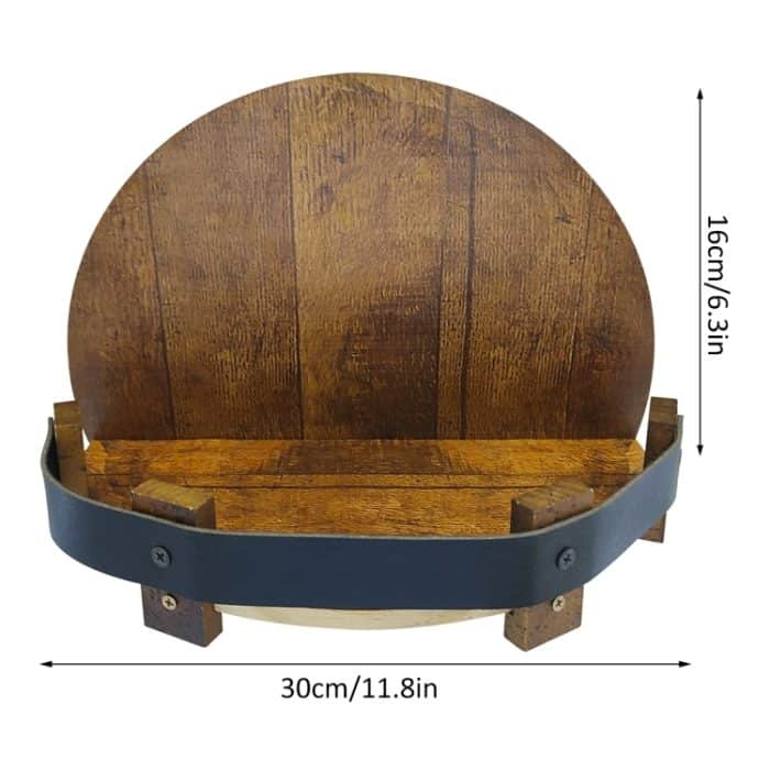 Wand montierte Holzweinanzeigepalette Lagerständer – Bild 3