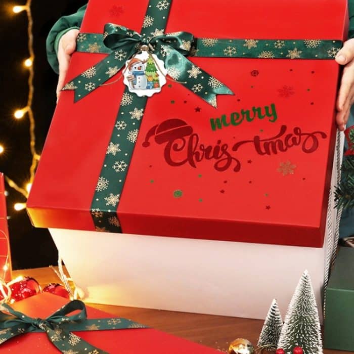 5 Packungen weihnachtliches Kraftpapieranhänger-Geschenkpapier-Kartenset, L-27, L-28, L-29, L-30, L-31, L-32, L-33, L-34 – Bild 4