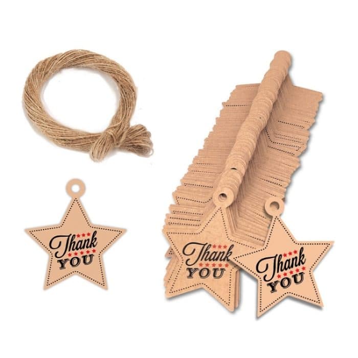 TBD0602552001A.jpg 5 Packungen „Thank You DIY Handmade Gift Baked Twine Hang Tag“., L-35 – Bild 1