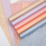 2 Stück wasserdichte Crinkle-Einlage für Blumenverpackungen, White, Cherry Blossom Pink, Lime Green, Cream Beige, Light Blue, Brown, Champagne, Wind Chimes Purple – Bild 2