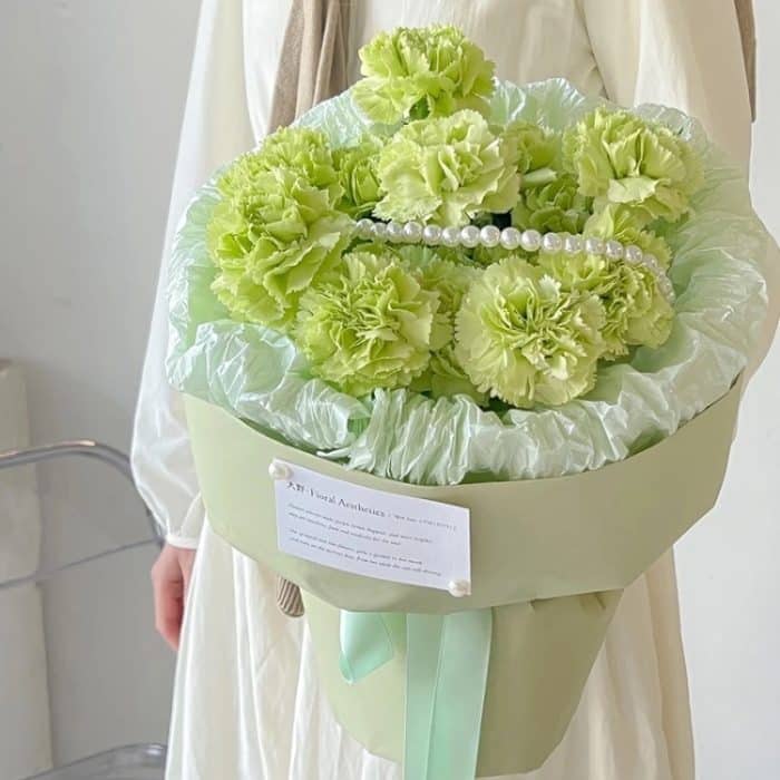 2 Stück wasserdichte Crinkle-Einlage für Blumenverpackungen, White, Cherry Blossom Pink, Lime Green, Cream Beige, Light Blue, Brown, Champagne, Wind Chimes Purple – Bild 6