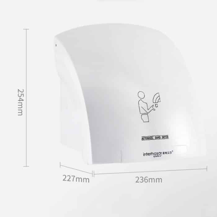 Interhasa 220 V automatischer elektrischer Händetrockner, Mini-Induktions-Händetrockner, Stil:, Single Hot, Hot and Cold – Bild 2