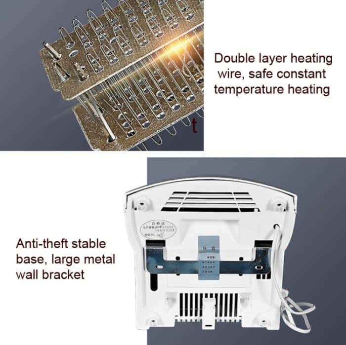Interhasa 220V 1800W elektrischer Händetrockner mit Heiß- und Kaltschaltung, Modell:, A1002 White, A1002 Gold, A1002 Silver, A1003 White, A1003 Black, A1003 Silver – Bild 6