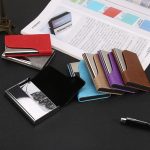 Visitenkarten-Aufbewahrungsbox aus Edelstahl 333 mit großem Fassungsvermögen, Red, Blue, Purple, Black, Grey, Apricot, Brown – Bild 6