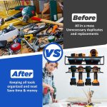 Wandmontiertes Handbohrwerkzeug-Aufbewahrungsregal, Complete set, Single Rack – Bild 4