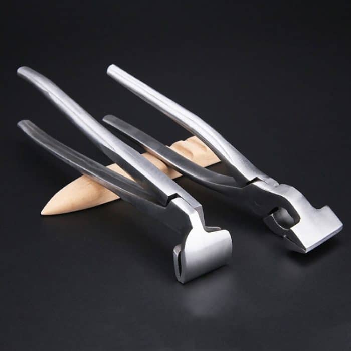 Leder-Flachzange, Saumzange, handgefertigte DIY-Werkzeuge für Taschen und Schuhe, Elbow, Straight Head – Bild 2